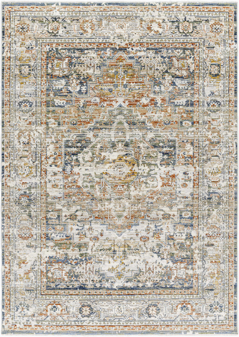 Sample Kazou Blue Medallion Area Rug-0