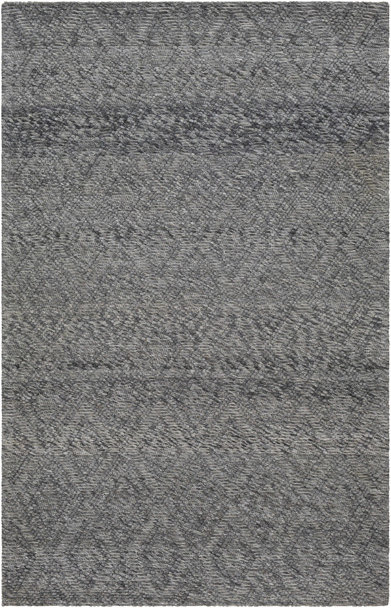 Sample Kasib Dark Gray Hand Woven Area Rug-0