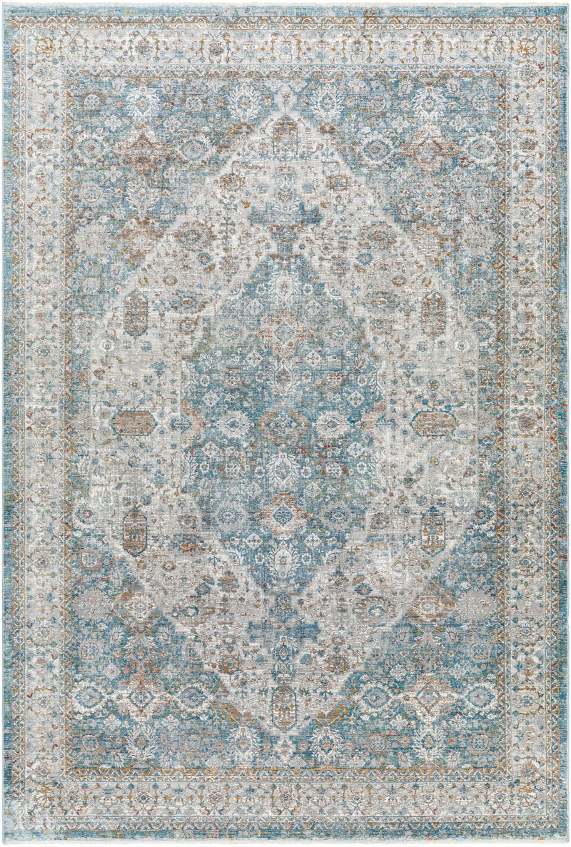 Sample Honon Blue Medallion Area Rug-0