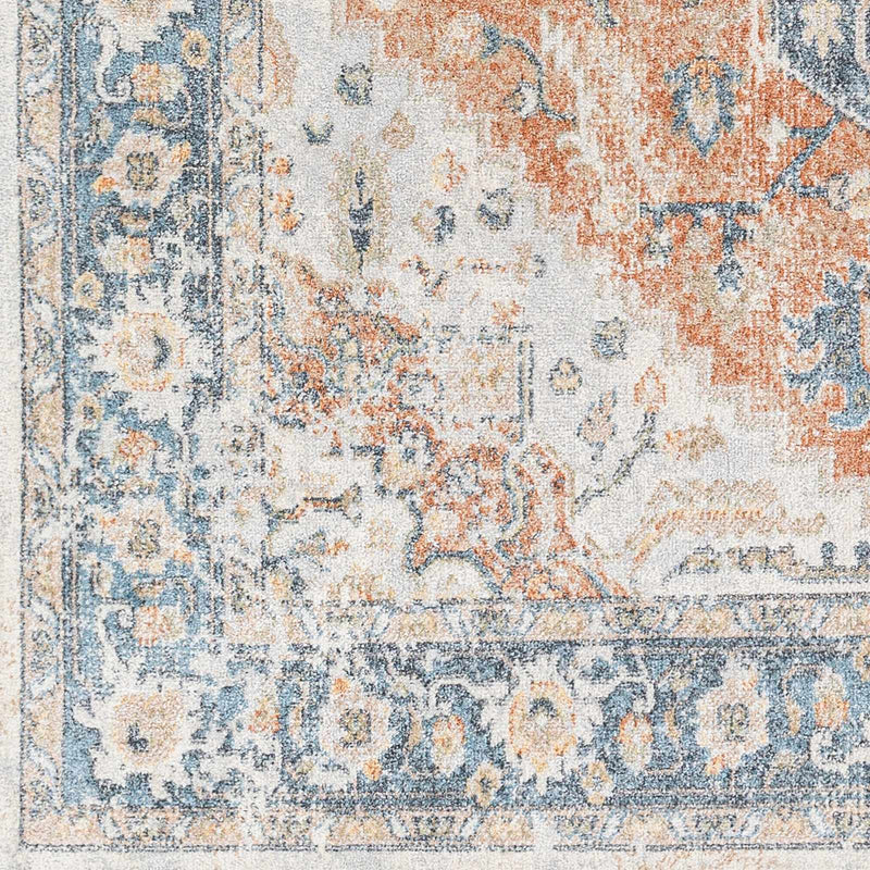 Sample Ezri Rust Washable Area Rug-0