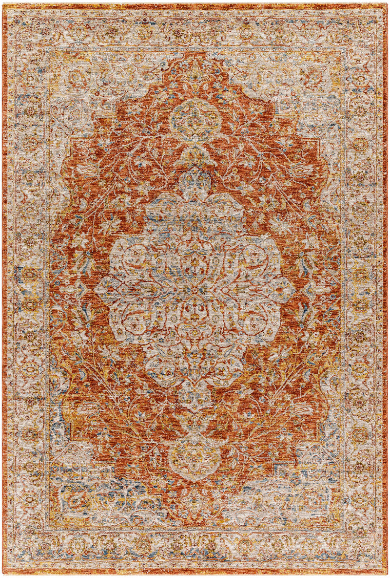 Sample Aman Rust Area Rug-0