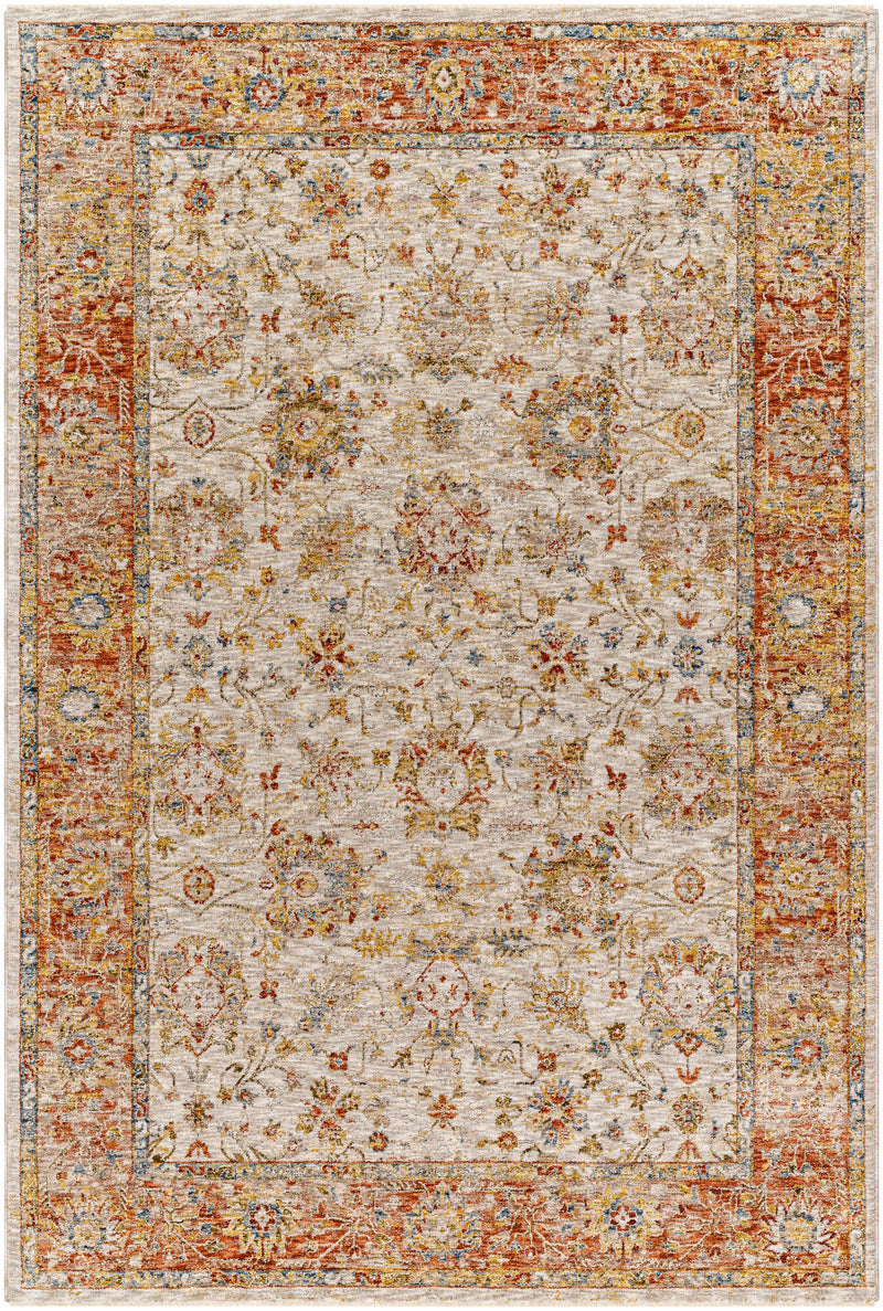 Sample Duong Beige & Rust Area Rug-0