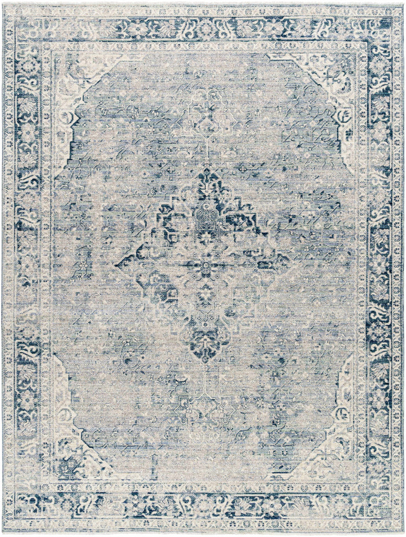 Sample Jemma Blue Medallion Area Rug-0