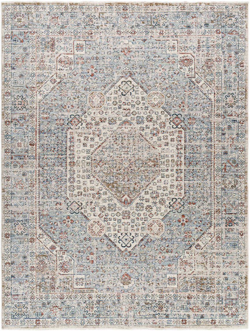 Sample Kalei Beige & Blue Area Rug-0