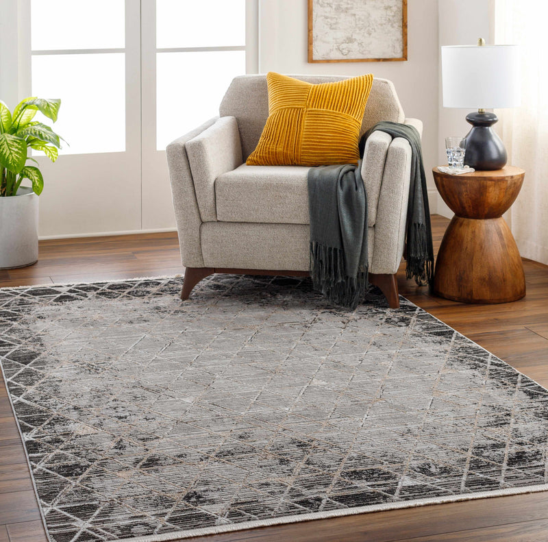 Sample Luol Gray Area Rug-0