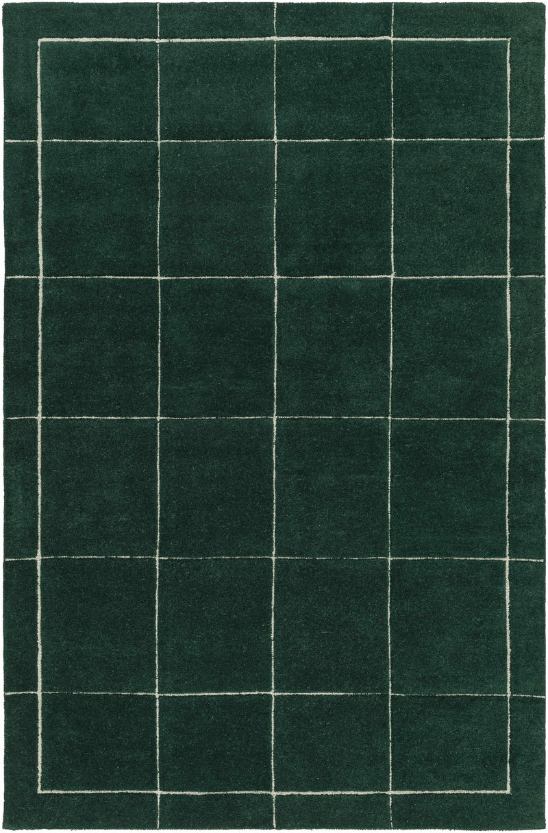 Sample Siarl Green Checkered Area Rug-0