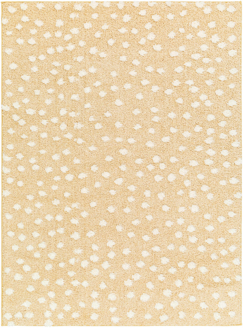 Sample Bernt Beige Polka Dot Area Rug-0