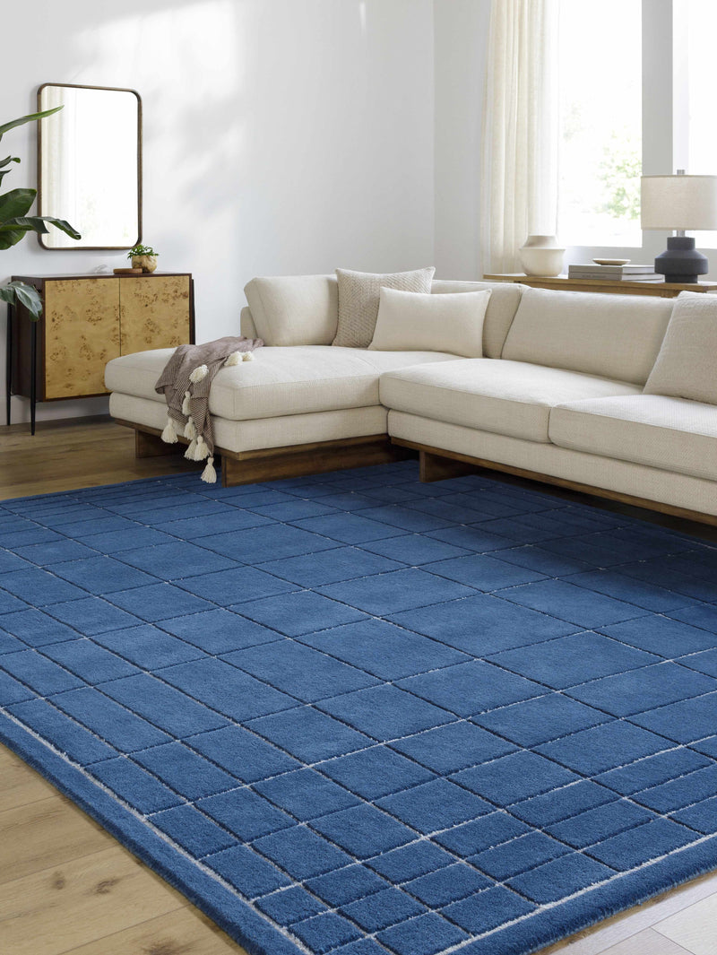 Sample Sedna Navy Wool Area Rug-0