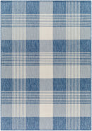 Sample Aubin Blue Plaid Area Rug-0