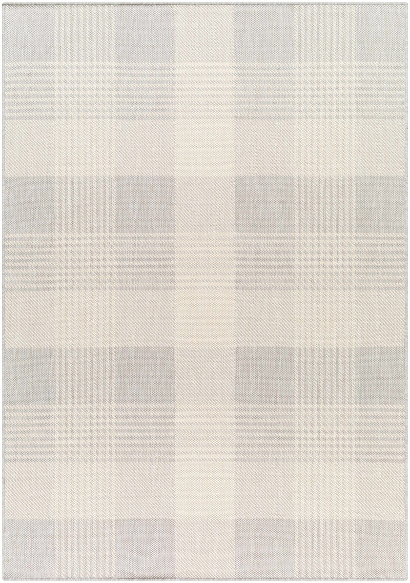 Sample Aubin Ivory Plaid Area Rug-0