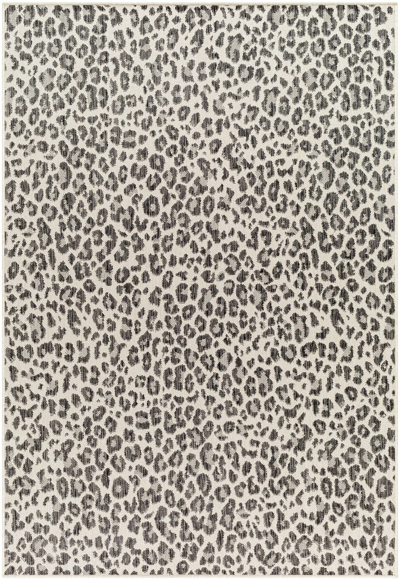 Sample Garbo Gray Leopard Print Area Rug-0