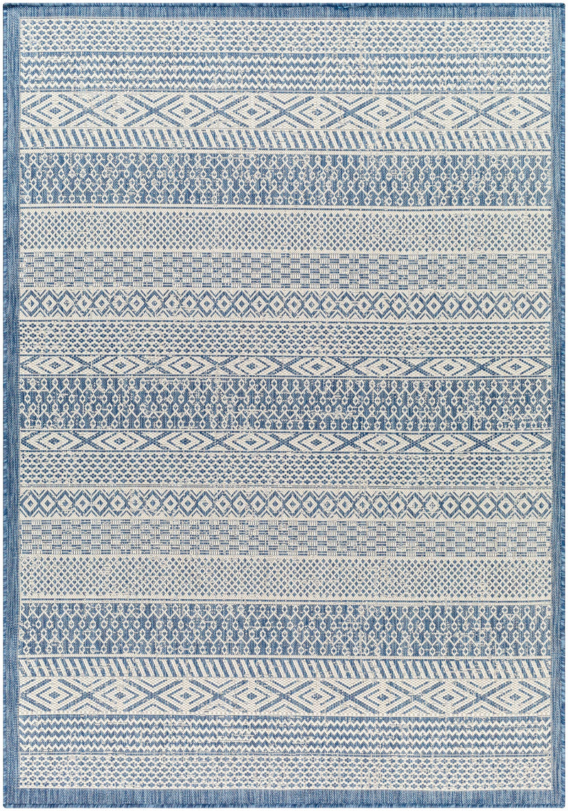 Sample Humla Blue Aztec Area Rug-0