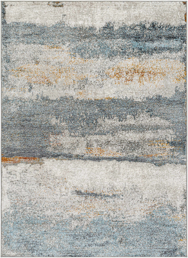 Sample Adam Gray Blue Abstract Area Rug-0