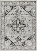 Sample Gauri Gray Medallion Area Rug-0