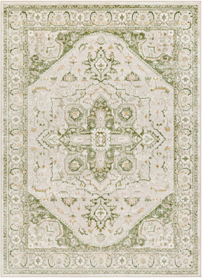 Sample Gauri Green Medallion Area Rug-0