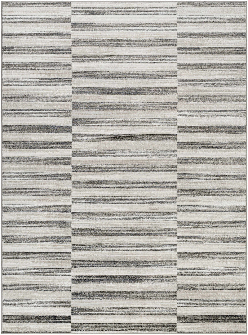 Sample Gorou Taupe Striped Area Rug-0