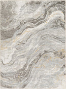 Sample Tess Gray & Brown Marble Area Rug-0