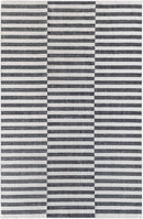 Sample Melva Black & White Striped Area Rug-0