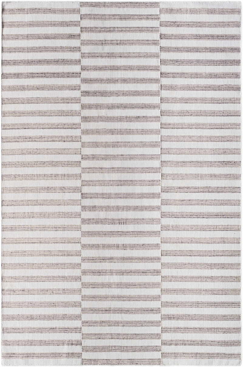 Sample Melva Brown Striped Area Rug-0