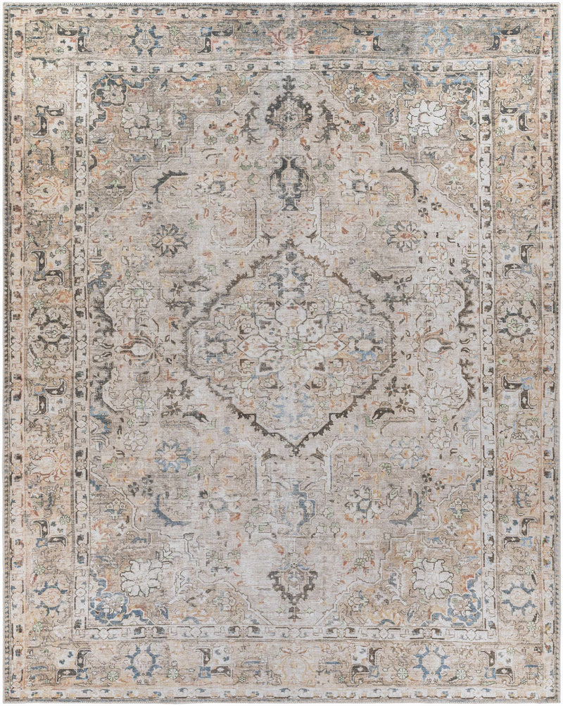 Sample Brown Standon Vintage Washable Area Rug-0