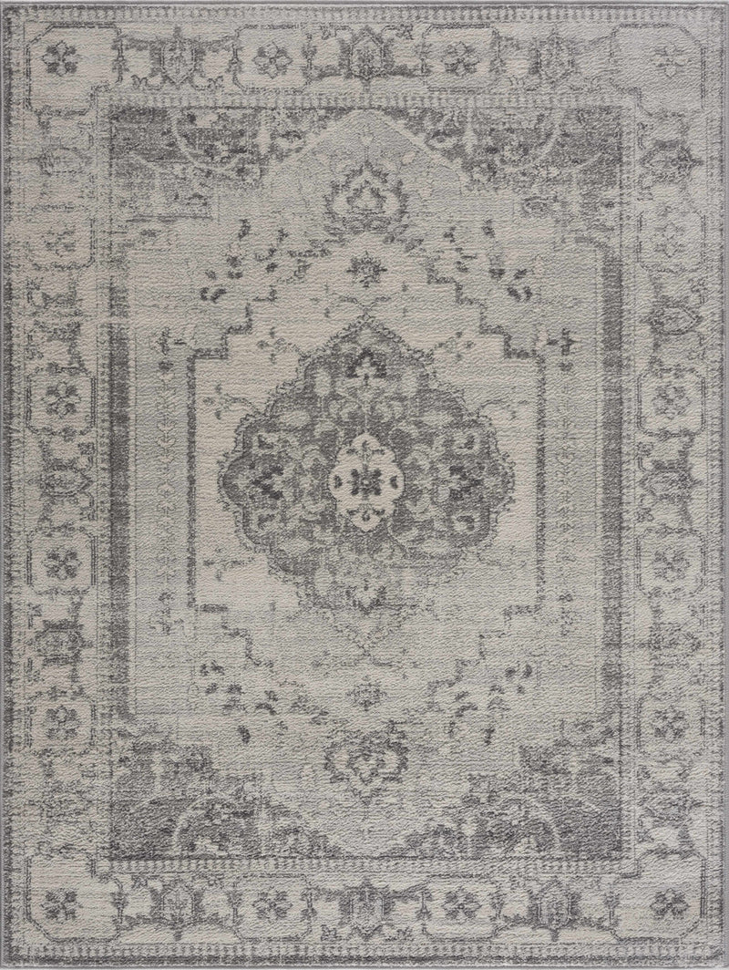 Ivory & Gray Medallion Rug TGS2315-1