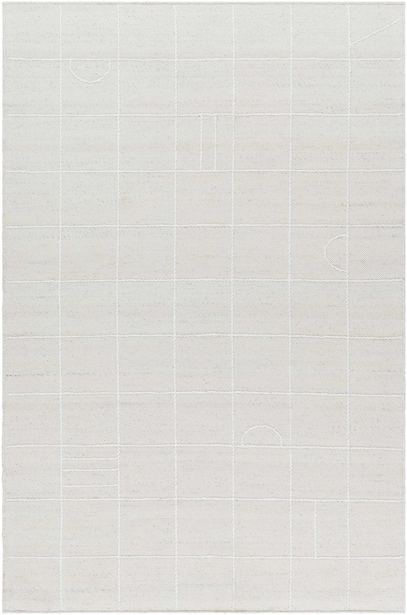 Sample Tieve Off White Checkered Area Rug-0