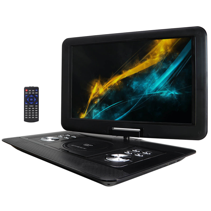 Trexonic 15.4 Inch Portable DVD Player with TFT-LCD Screen and HDMI/USB/SD/AV Inputs