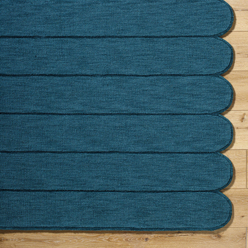 Sample Tayte Blue Abstract Area Rug-0