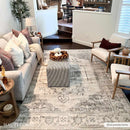 Ivory & Gray Medallion Rug TGS2315-0