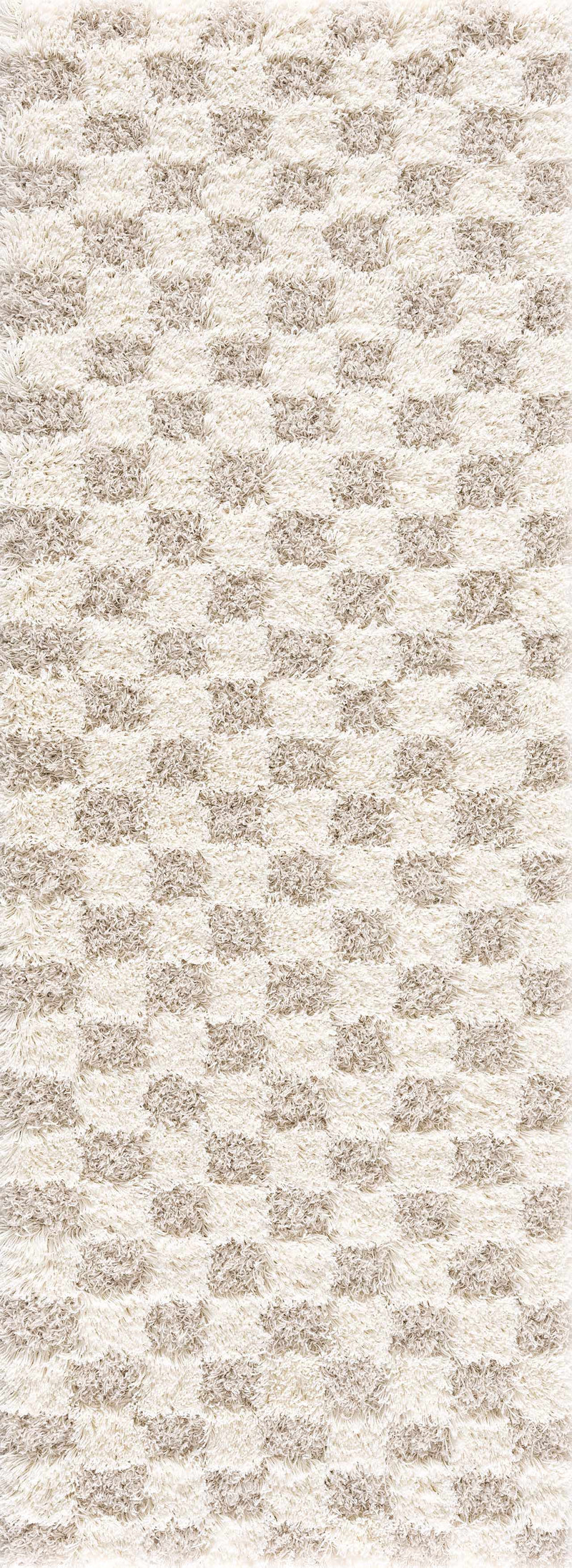 Atira Light Brown Checkered Area Rug-6