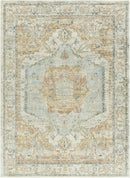 Sample Vaeda Blue & Beige Medallion Area Rug-0