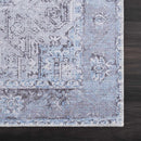 Sample Aqua Rosman Washable Area Rug-0