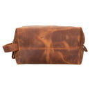 Oswego Men's Leather Dopp Kit & Small Travel Handbag-4