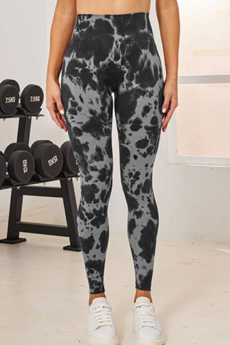 Tie-Dye High Waist Active Leggings-0