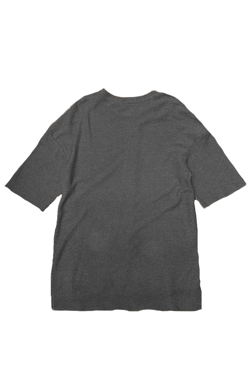 French Terry Center Pleat Tee-2