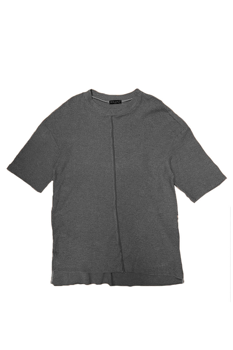 French Terry Center Pleat Tee-0