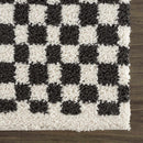 Sample Kieu Black & White Checkered Area Rug-0