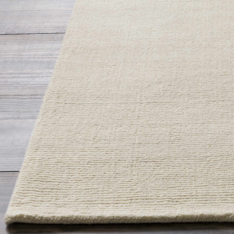 Brockton Solid Wool Light Beige Area Rug-2