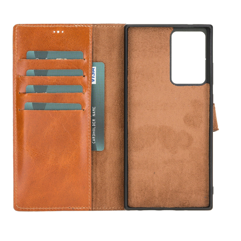 Buffalo Leather Samsung Galaxy Note 20 Wallet with Detachable Case-3