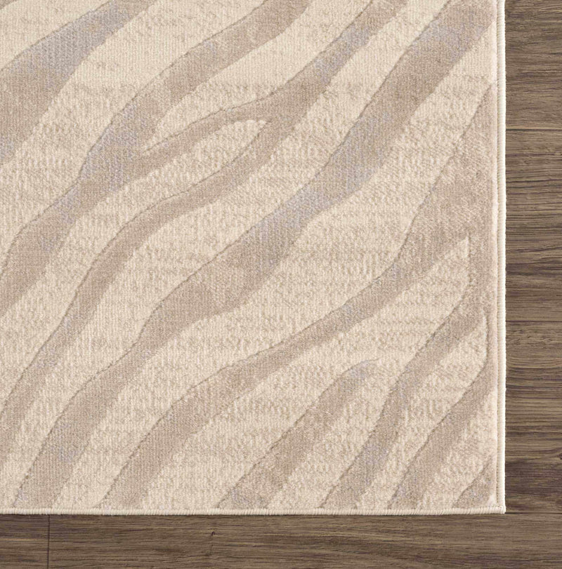 Sample Beige Manteca Zebra Print Area Rug-0