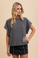 Annie Checkered T-Shirt-3