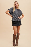 Annie Checkered T-Shirt-4