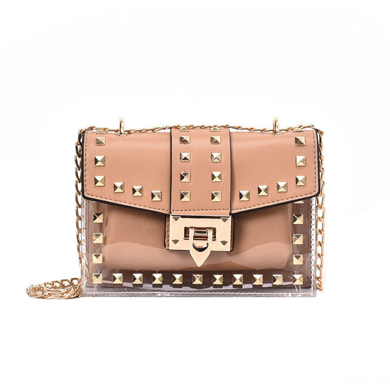 Betty Shoulder Bag -Clear/Rose-4