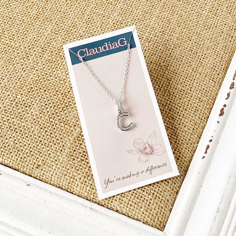 Stainless Steel Letter Necklace-4