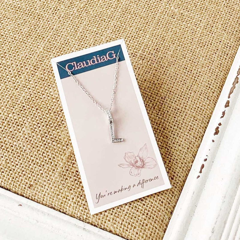 Stainless Steel Letter Necklace-13