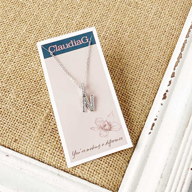 Stainless Steel Letter Necklace-15