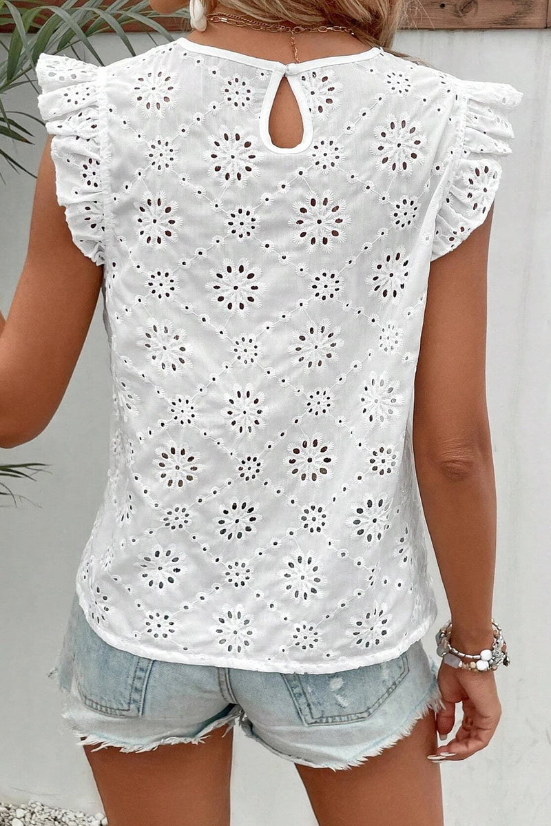 Lucy Eyelet Top-4