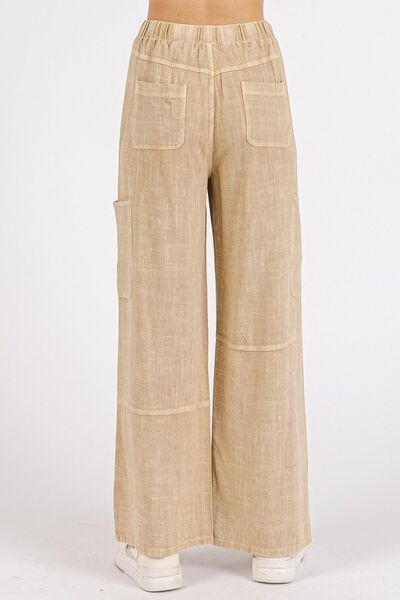 Matty Elastic Waist Pants-1