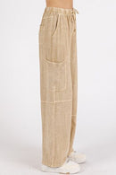 Matty Elastic Waist Pants-2