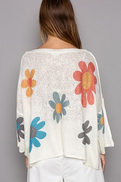 Flower Knit Top-1